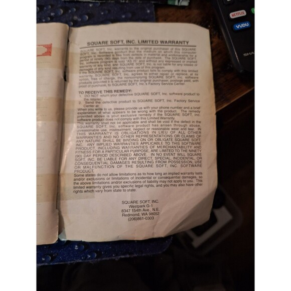 Final Fantasy II SNES Manual Only | Vintage Game Guide - Picture 7 of 7